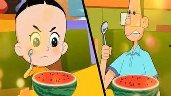 老爸吃儿子的瓜,瓜田里的温馨瞬间